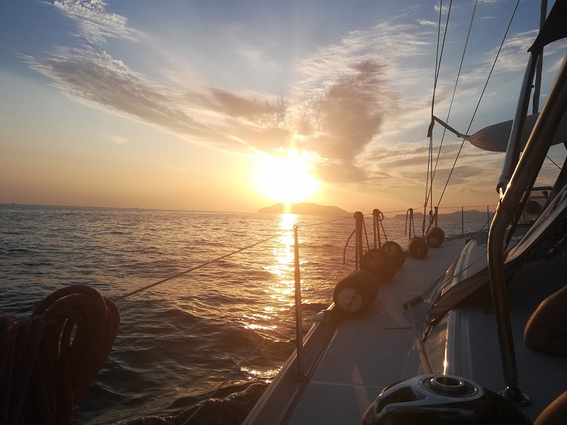 prima volta in barca a vela